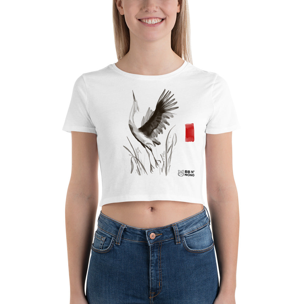 Sumi-e style - Women’s Crop Tee
