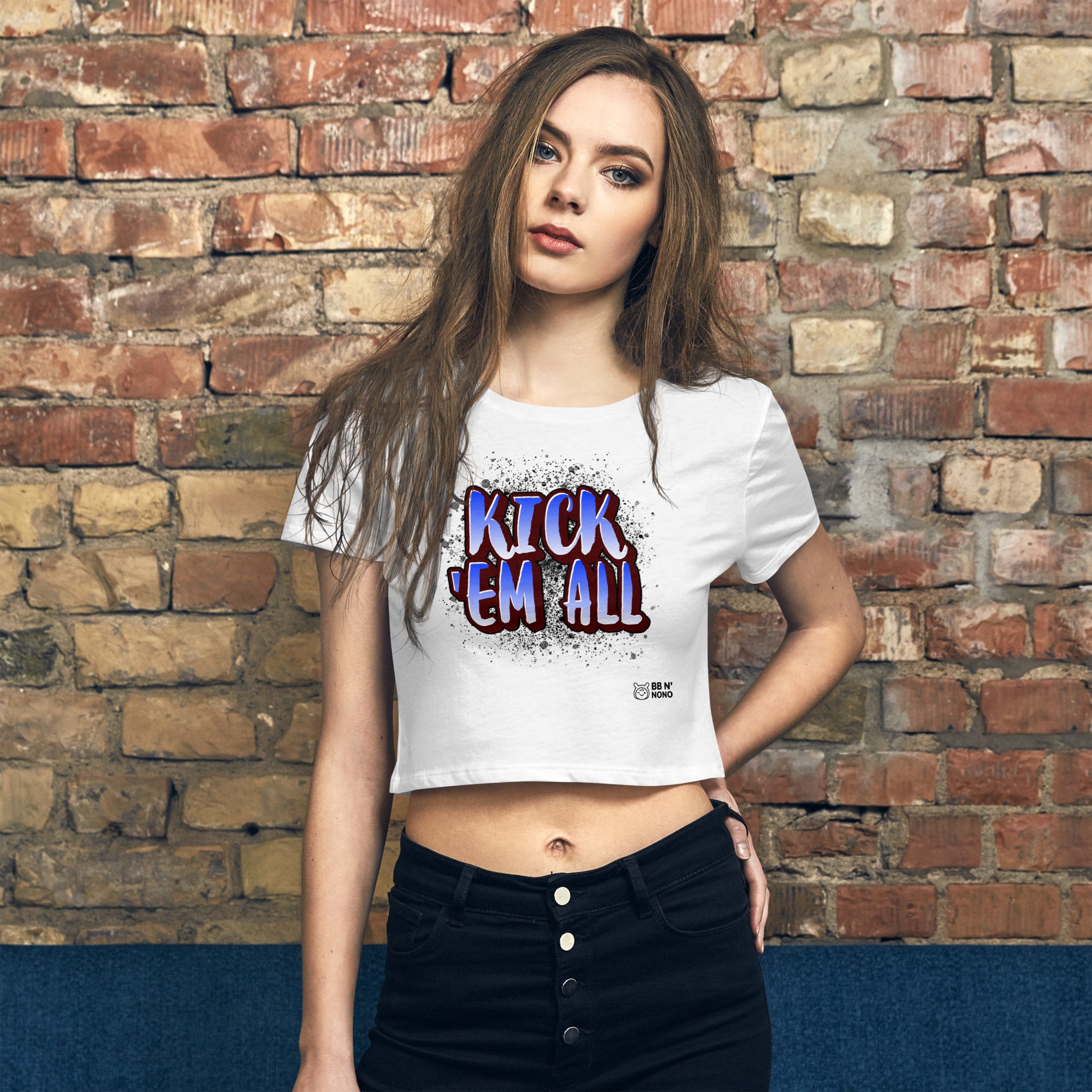 Kick'em all - Women’s Crop Tee