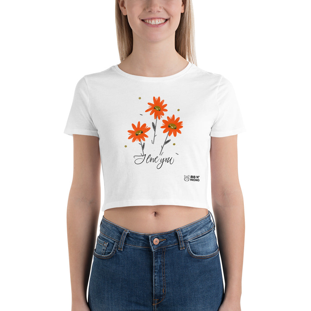 I love you - Women’s Crop Tee (Or)