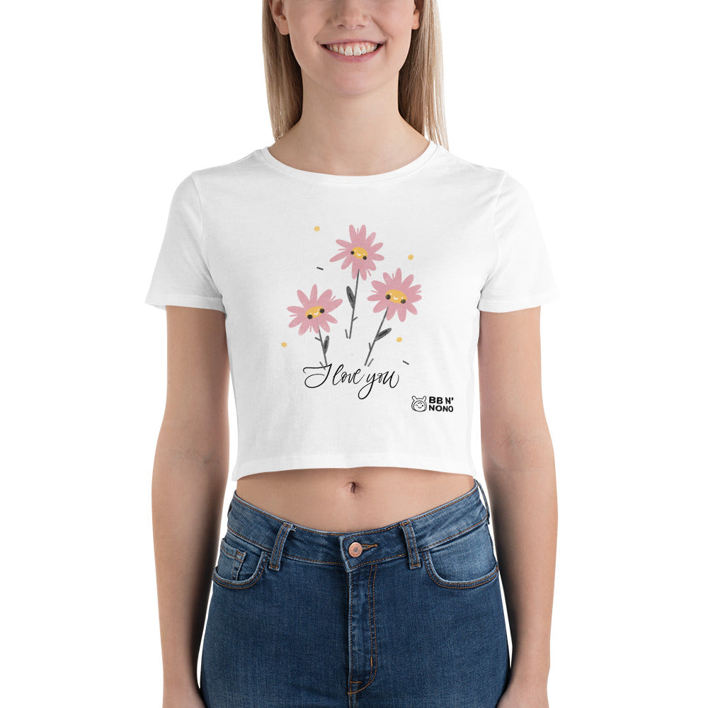 I love you - Women’s Crop Tee (pink)