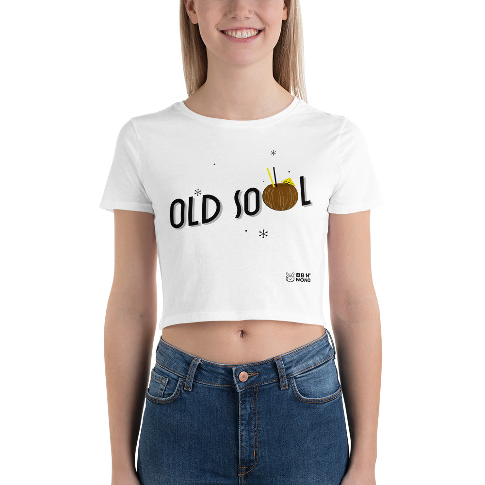 Old Soul - Women’s Crop Tee (brown)