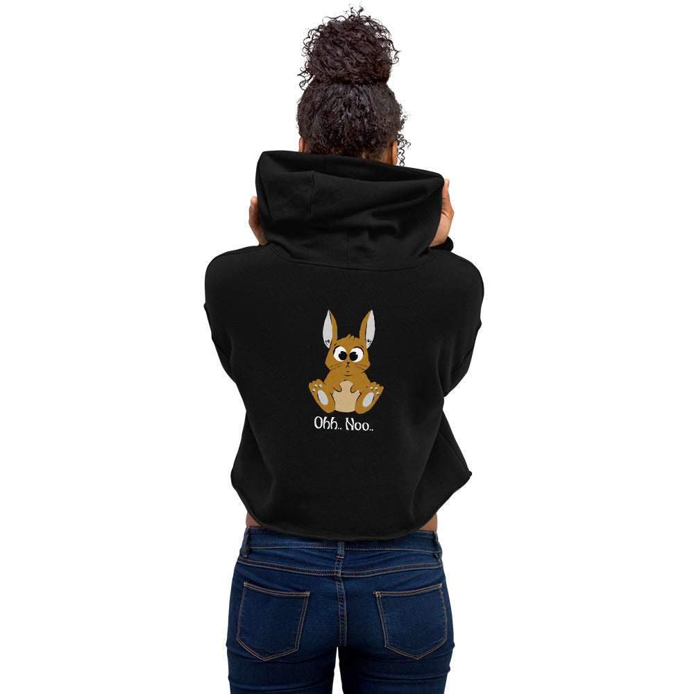 Ohh Noo - Crop Hoodie (back print)