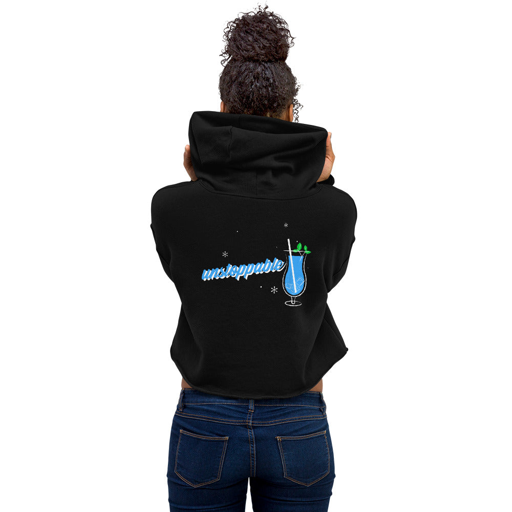 Unstoppable V - Crop Hoodie (back print)