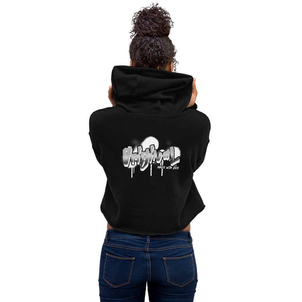 Original made with love - Crop Hoodie (back print)