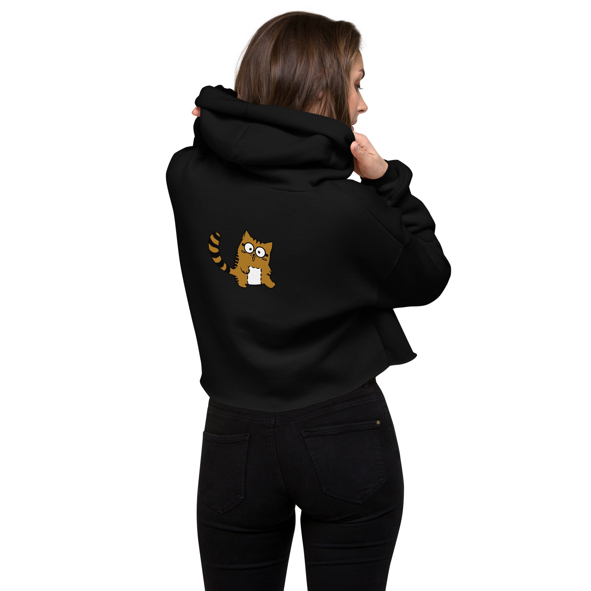 Meow V5 - Crop Hoodie (back print)