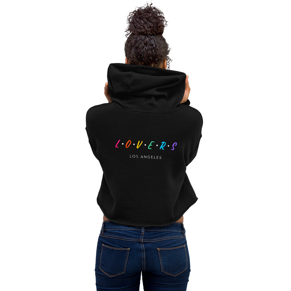 Lovers - Los Angeles - Crop Hoodie (back print)