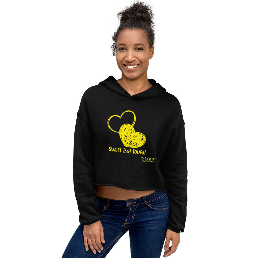 Sweet but tough - Crop Hoodie (Y)