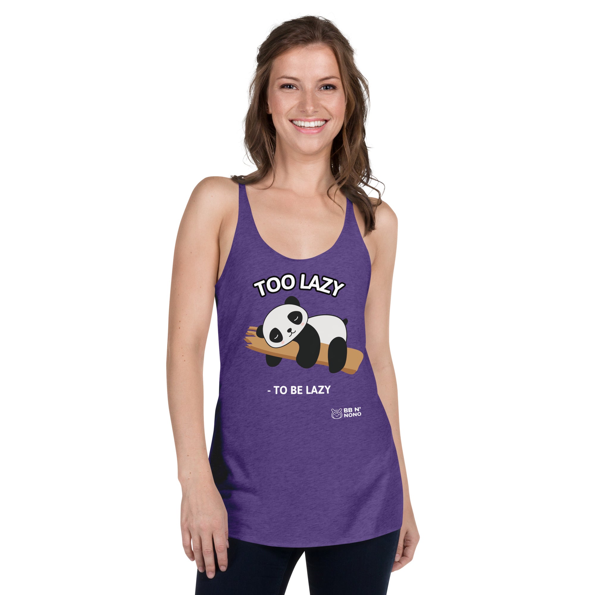 Too lazy to be lazy - Women's Racerback Tank