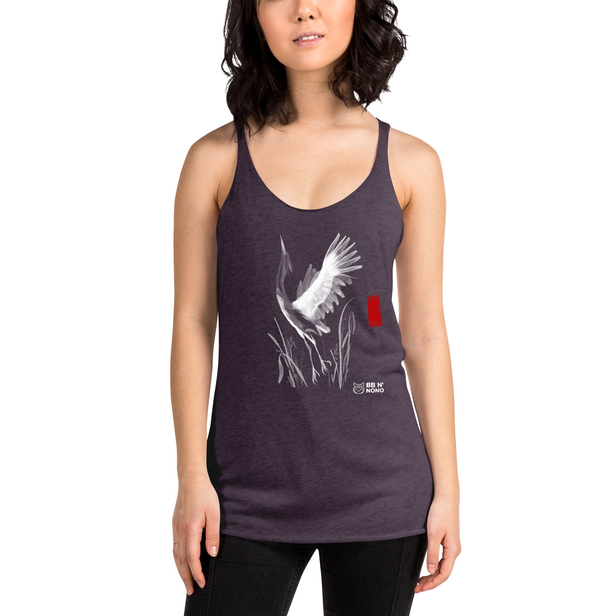 Sumi-e style - Women's Racerback Tank