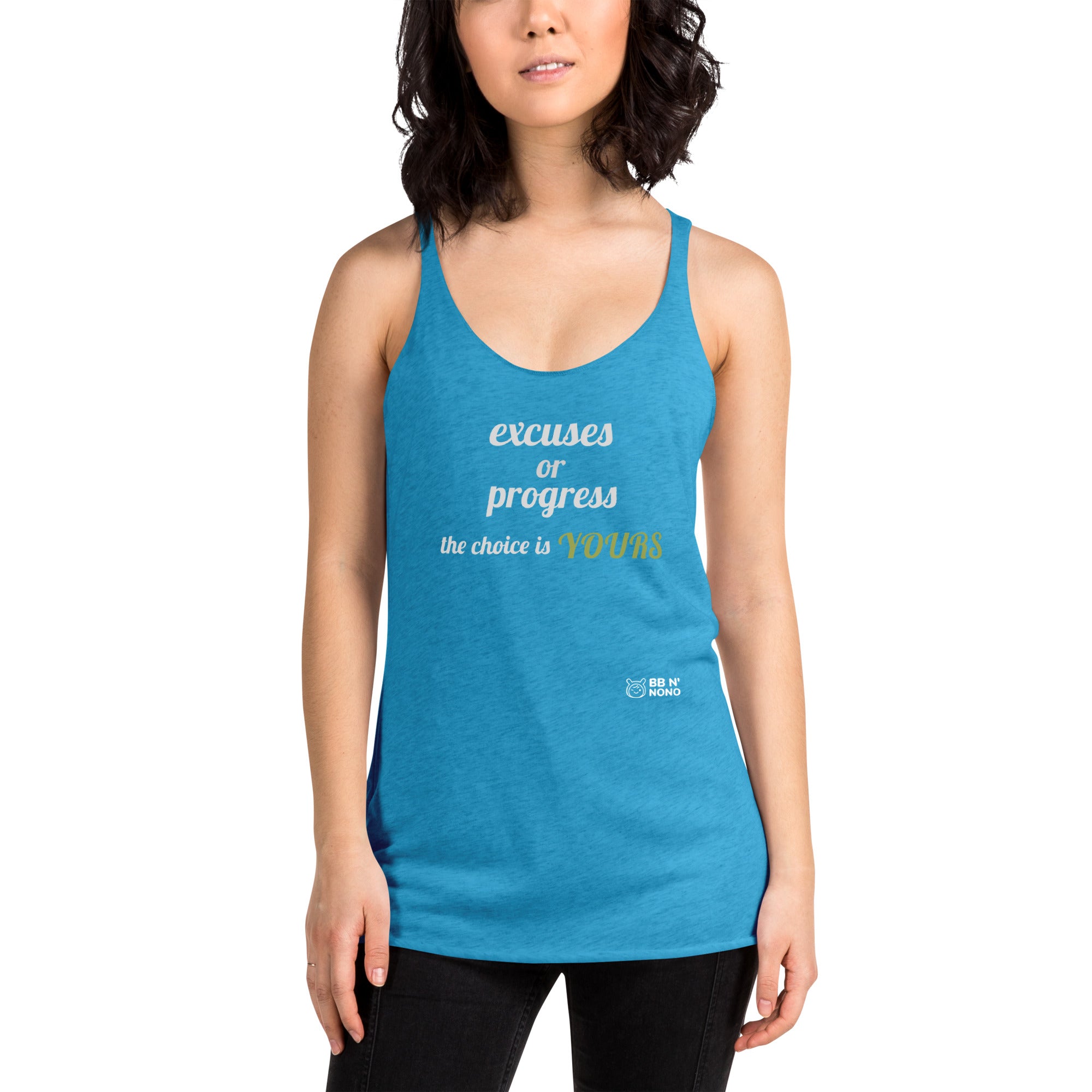 Excuses or Progress, the choice is yours V - Women's Racerback Tank
