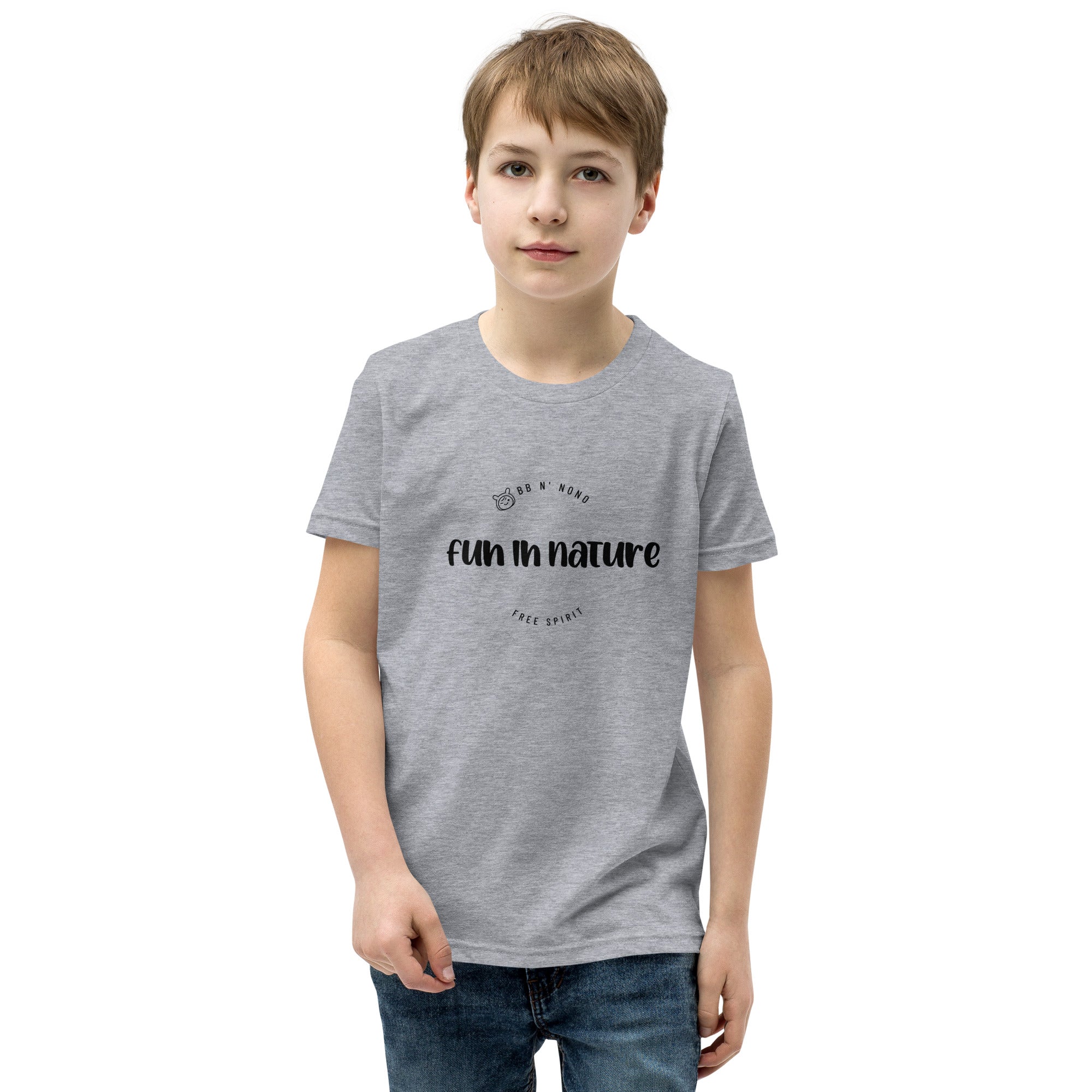 Fun in nature with logo - Youth Short Sleeve T-Shirt
