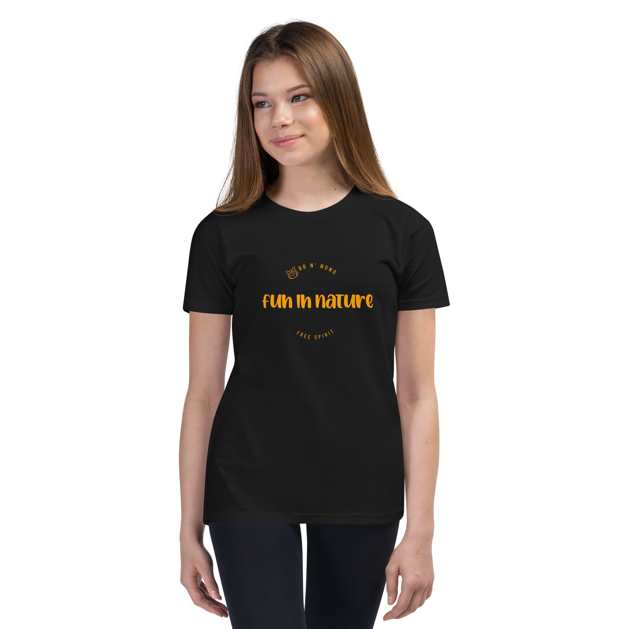 Fun in nature with logo - Youth Short Sleeve T-Shirt