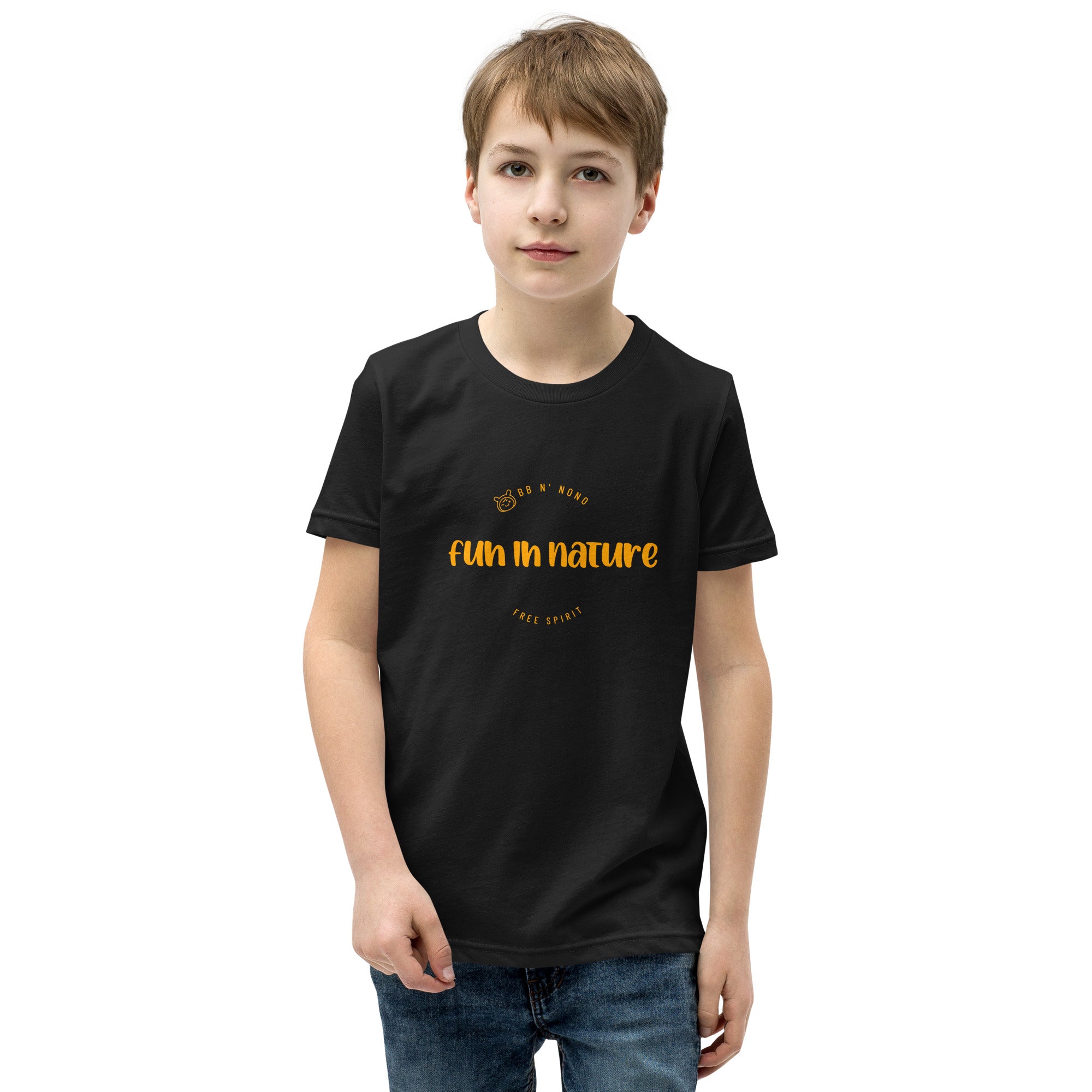 Fun in nature with logo - Youth Short Sleeve T-Shirt