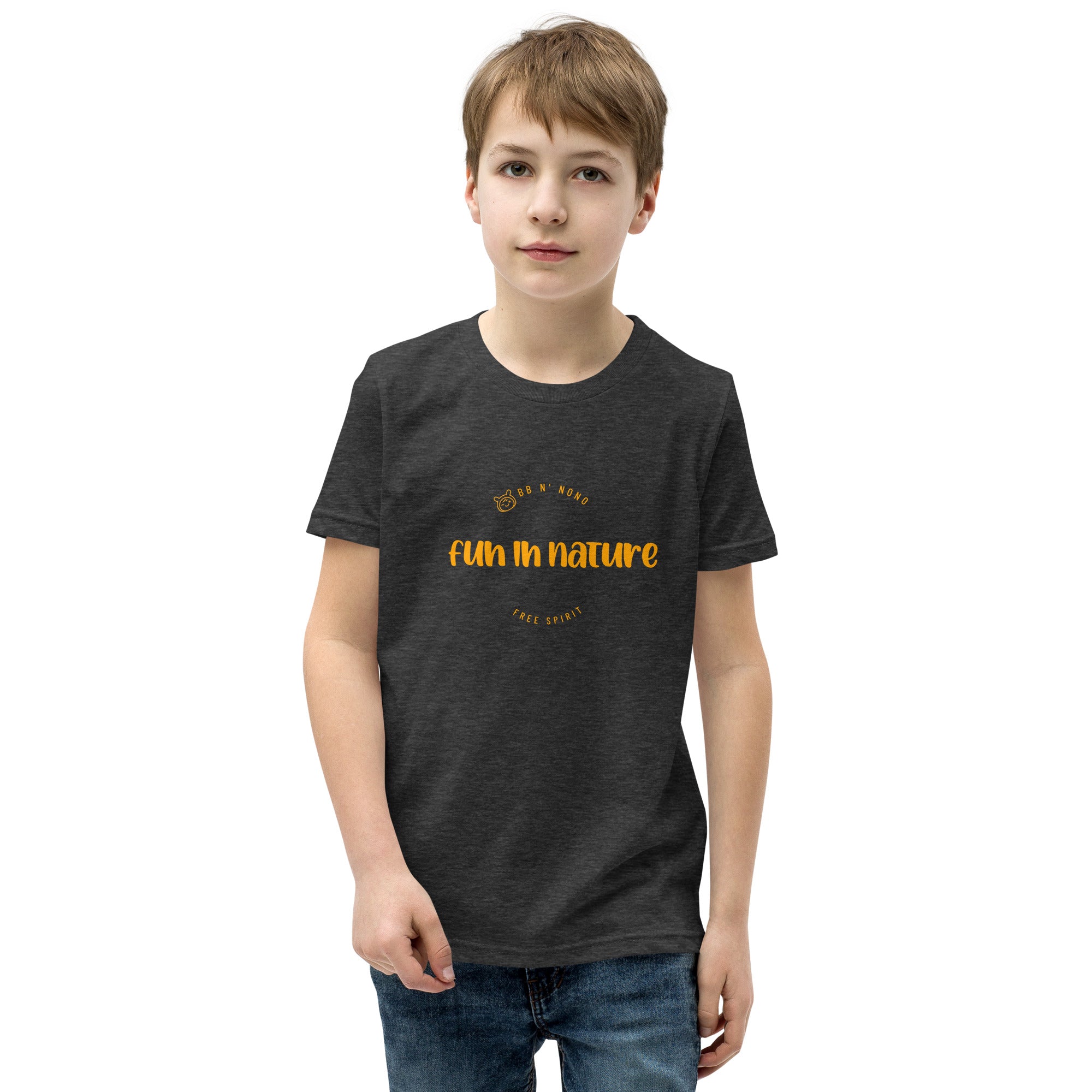 Fun in nature with logo - Youth Short Sleeve T-Shirt