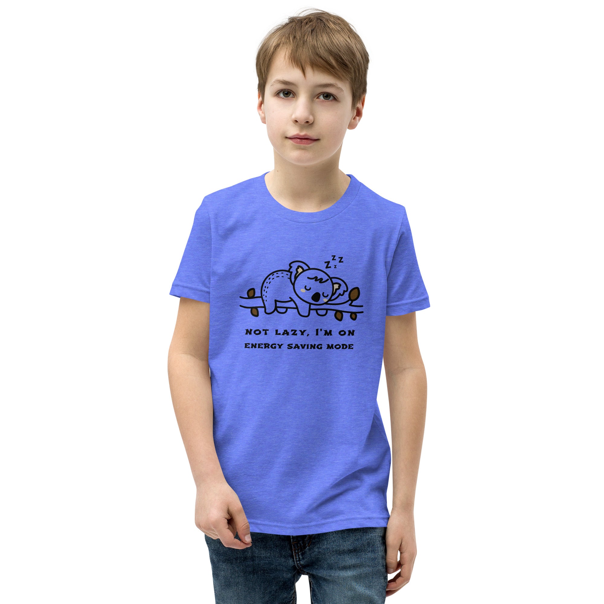 Not lazy, I'm on energy saving mode - Youth Short Sleeve T-Shirt