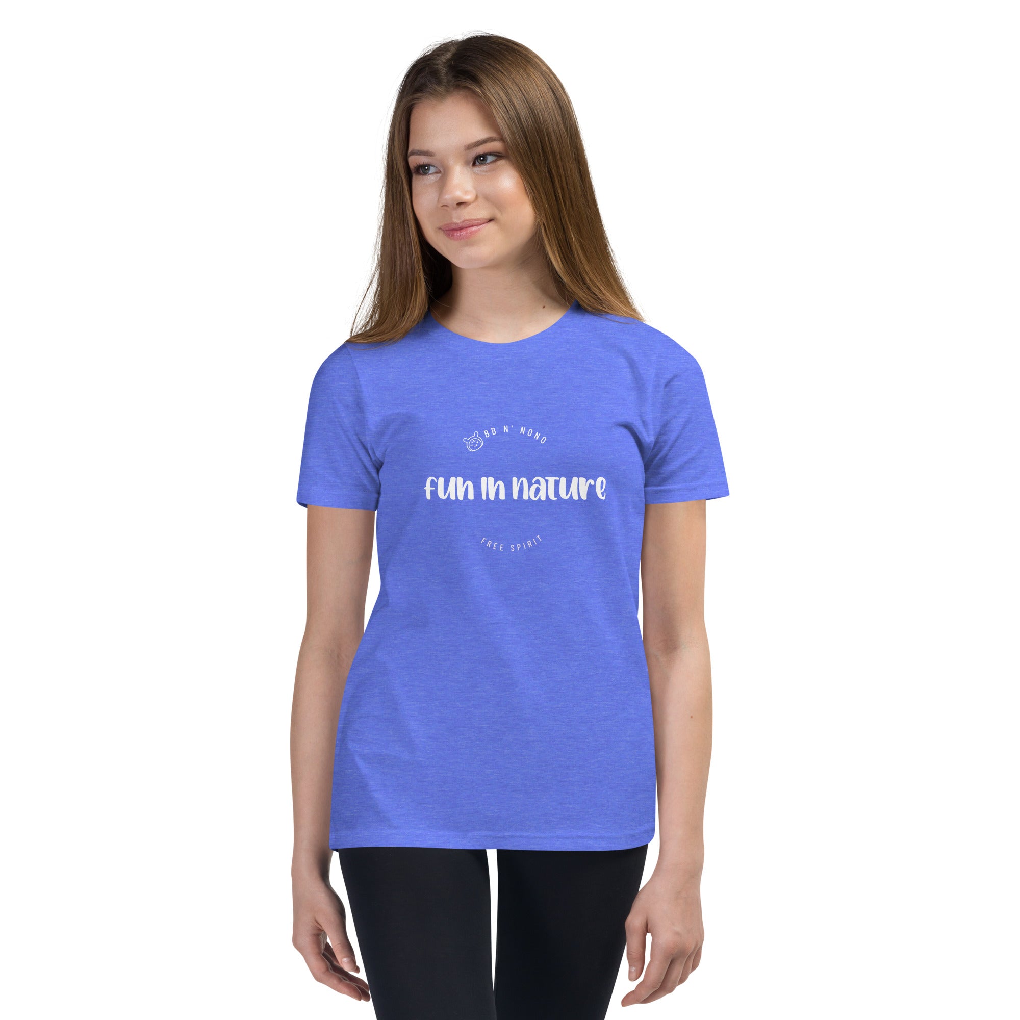 Fun in nature with logo - Youth Short Sleeve T-Shirt