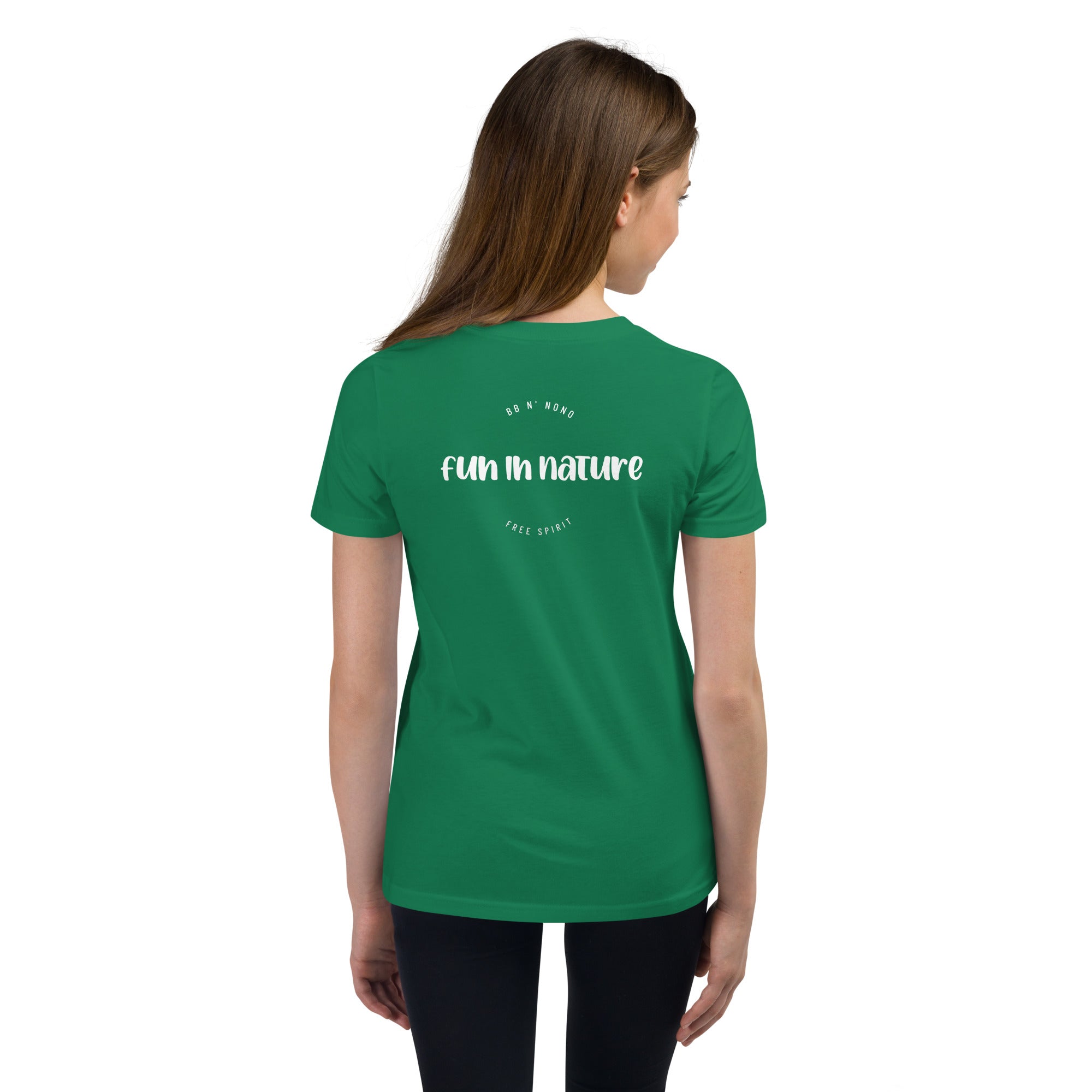 fun in nature - Youth Short Sleeve T-Shirt (back print)