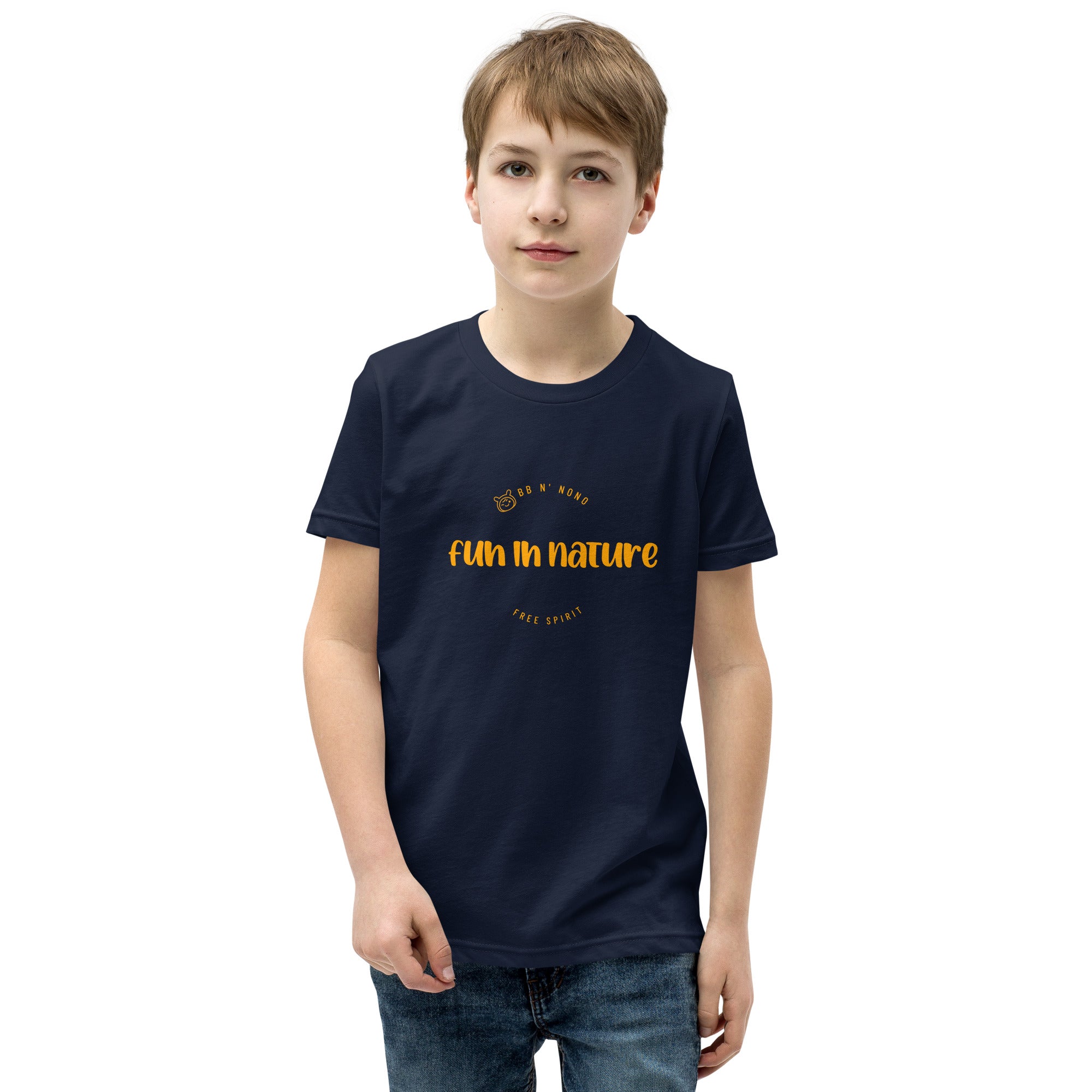 Fun in nature with logo - Youth Short Sleeve T-Shirt