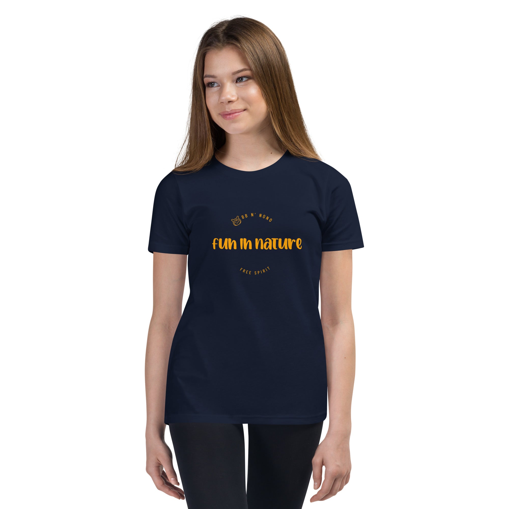 Fun in nature with logo - Youth Short Sleeve T-Shirt