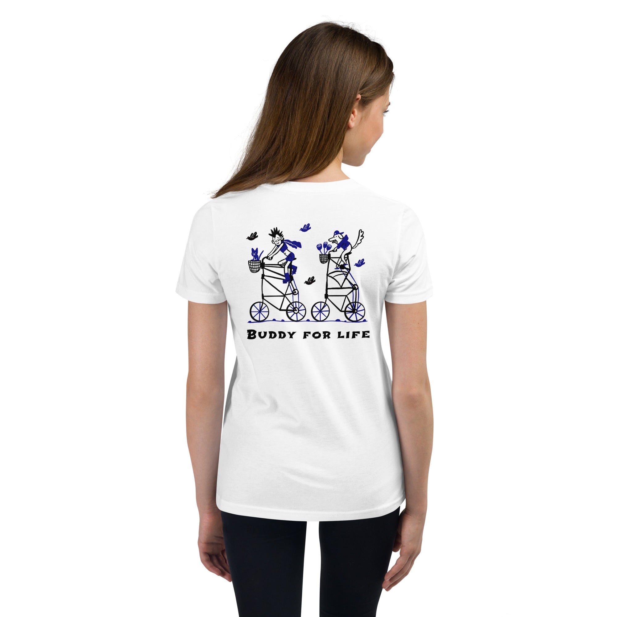 Buddy for life - Youth Short Sleeve T-Shirt (back print)