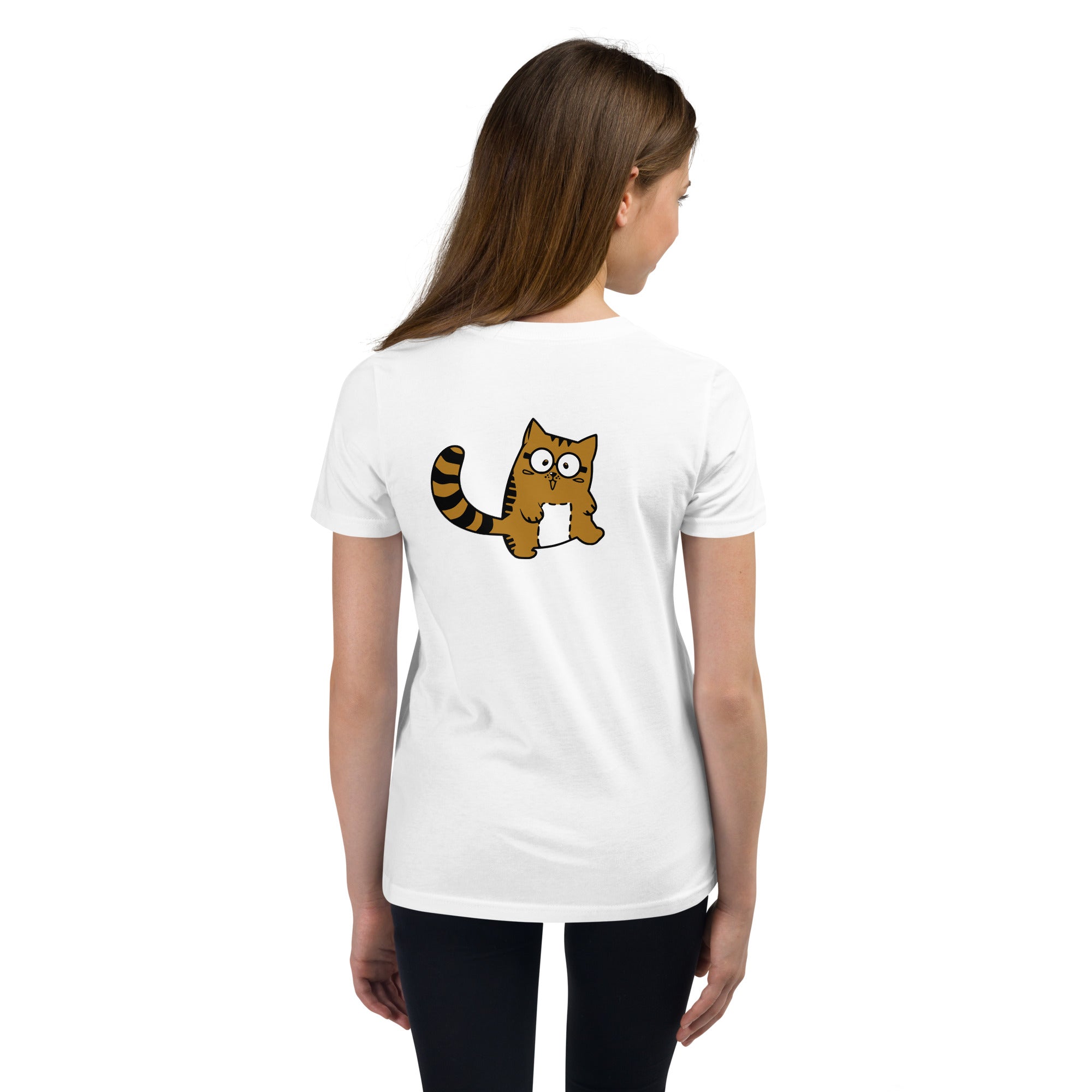 Meow V5 - Youth Short Sleeve T-Shirt (back print)