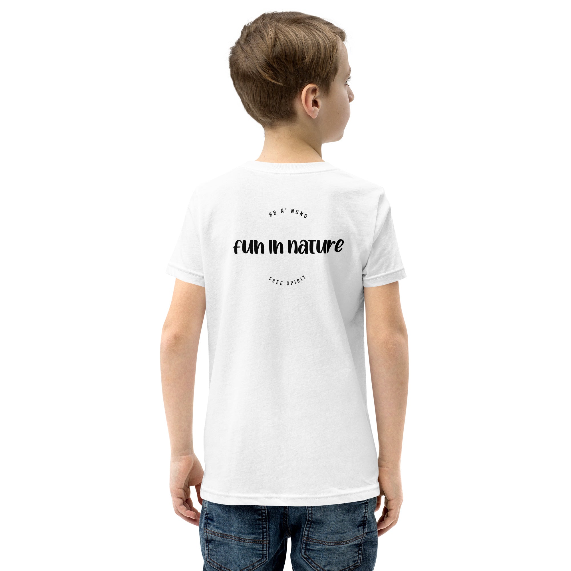 fun in nature - Youth Short Sleeve T-Shirt (back print)