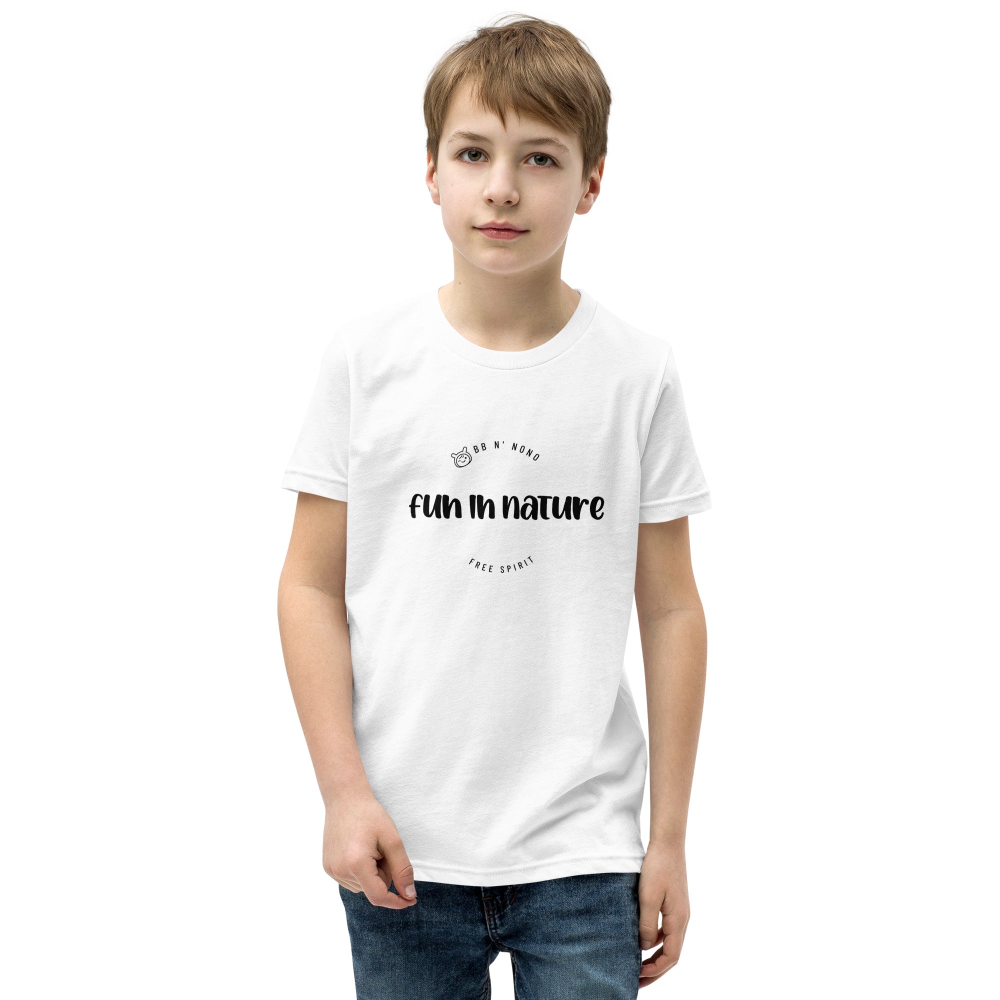 Fun in nature with logo - Youth Short Sleeve T-Shirt
