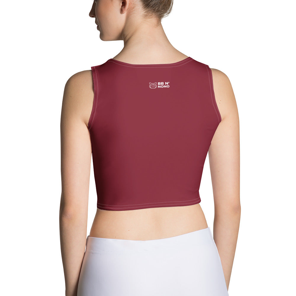 I love me - Crop Top (maroon)