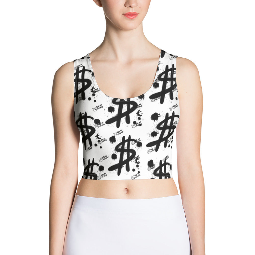 $ = ? - Crop Top (white)