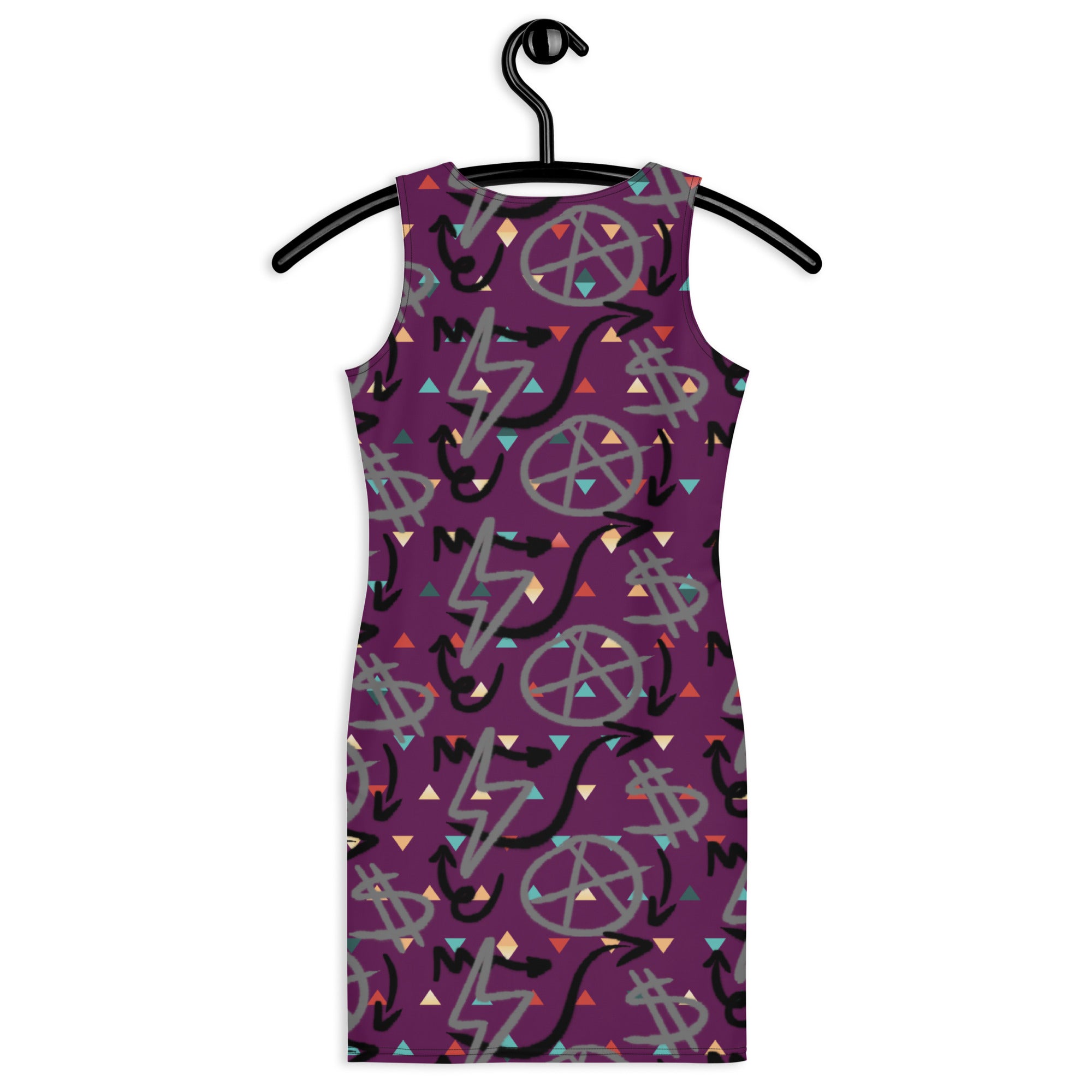 $ = $ - Sublimation Cut & Sew Dress (Tyrian Purple)