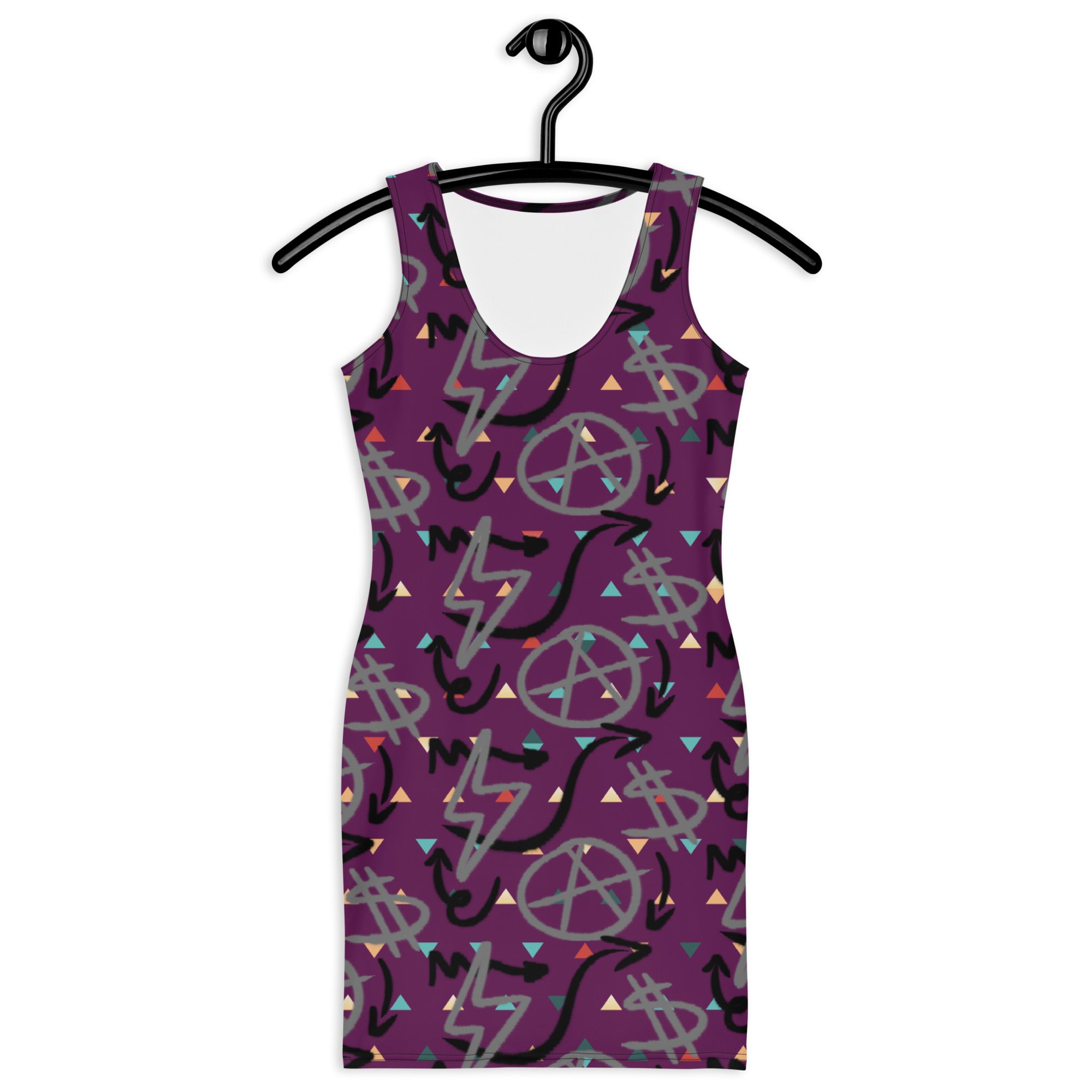 $ = $ - Sublimation Cut & Sew Dress (Tyrian Purple)
