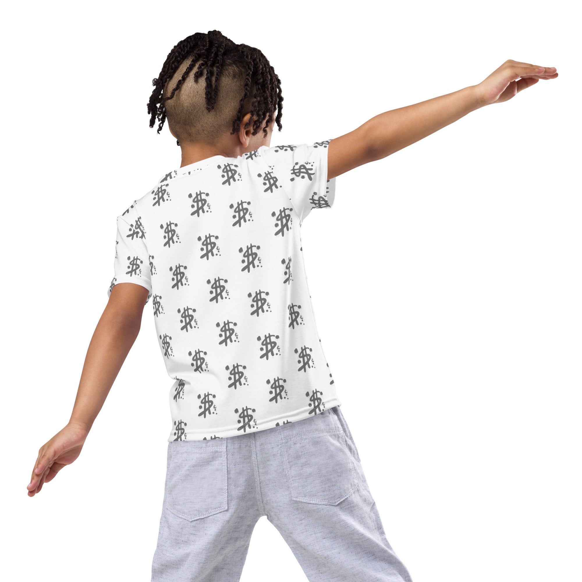 $ = ? - Kids crew neck t-shirt (white)