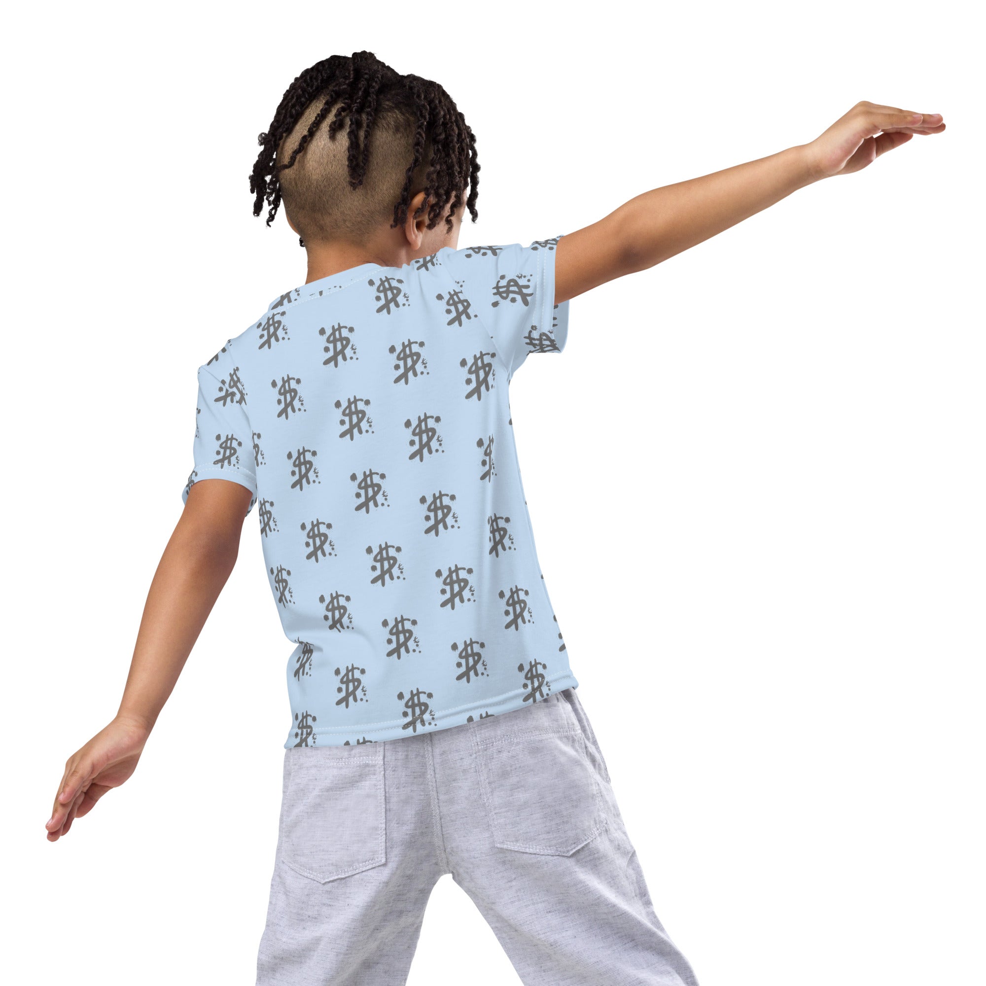 $ = ? - Kids crew neck t-shirt (Pattens Blue)