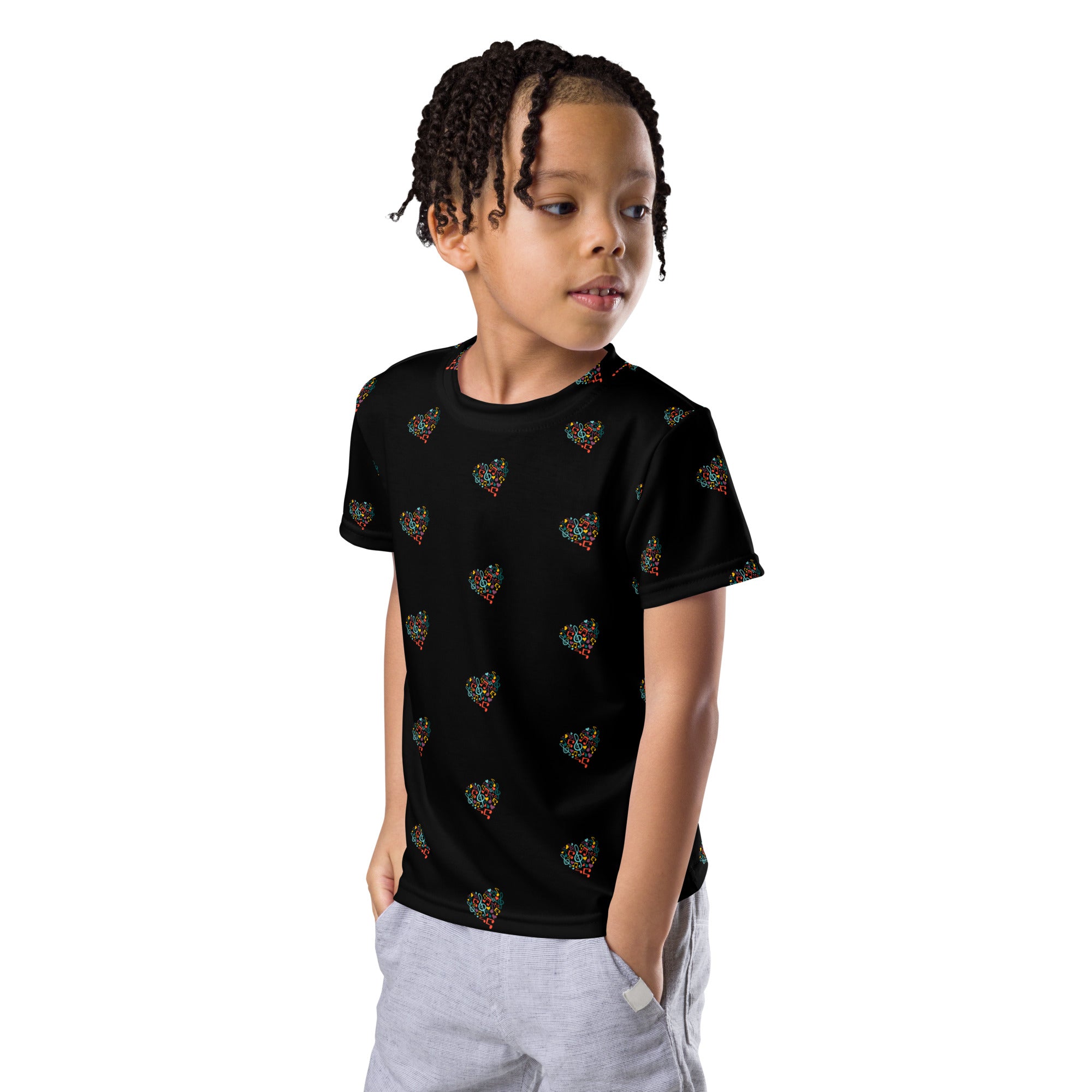 Symphonic Love Notes - Kids crew neck t-shirt (black)