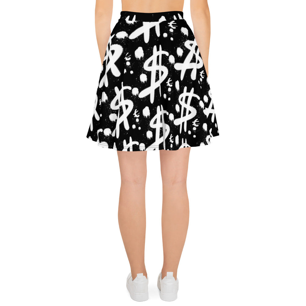 $ = ? - Skater Skirt (white)