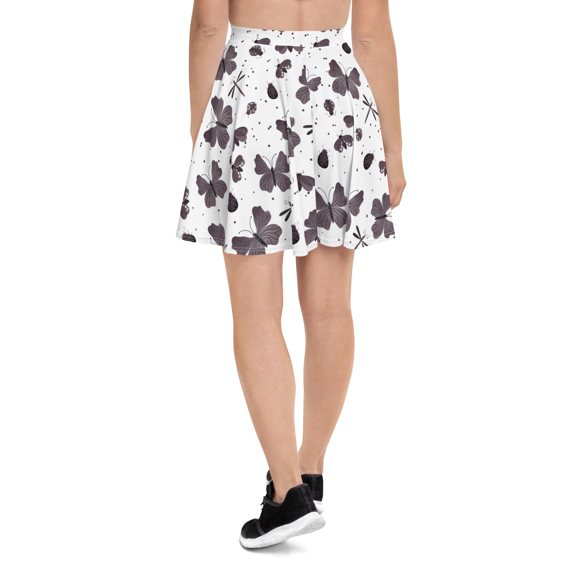 Butterfly Dreams - Skater Skirt (white)