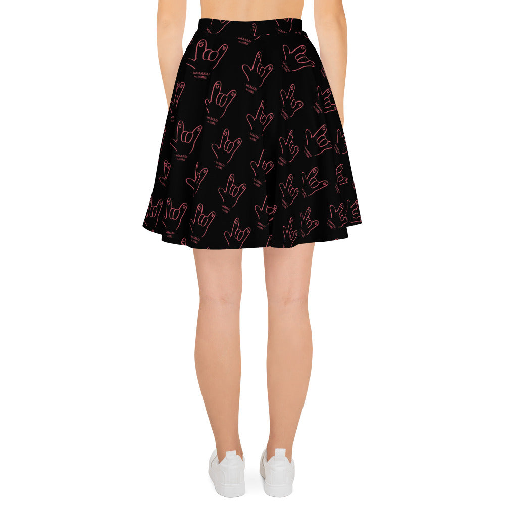 Wuvuuu - Skater Skirt (black)