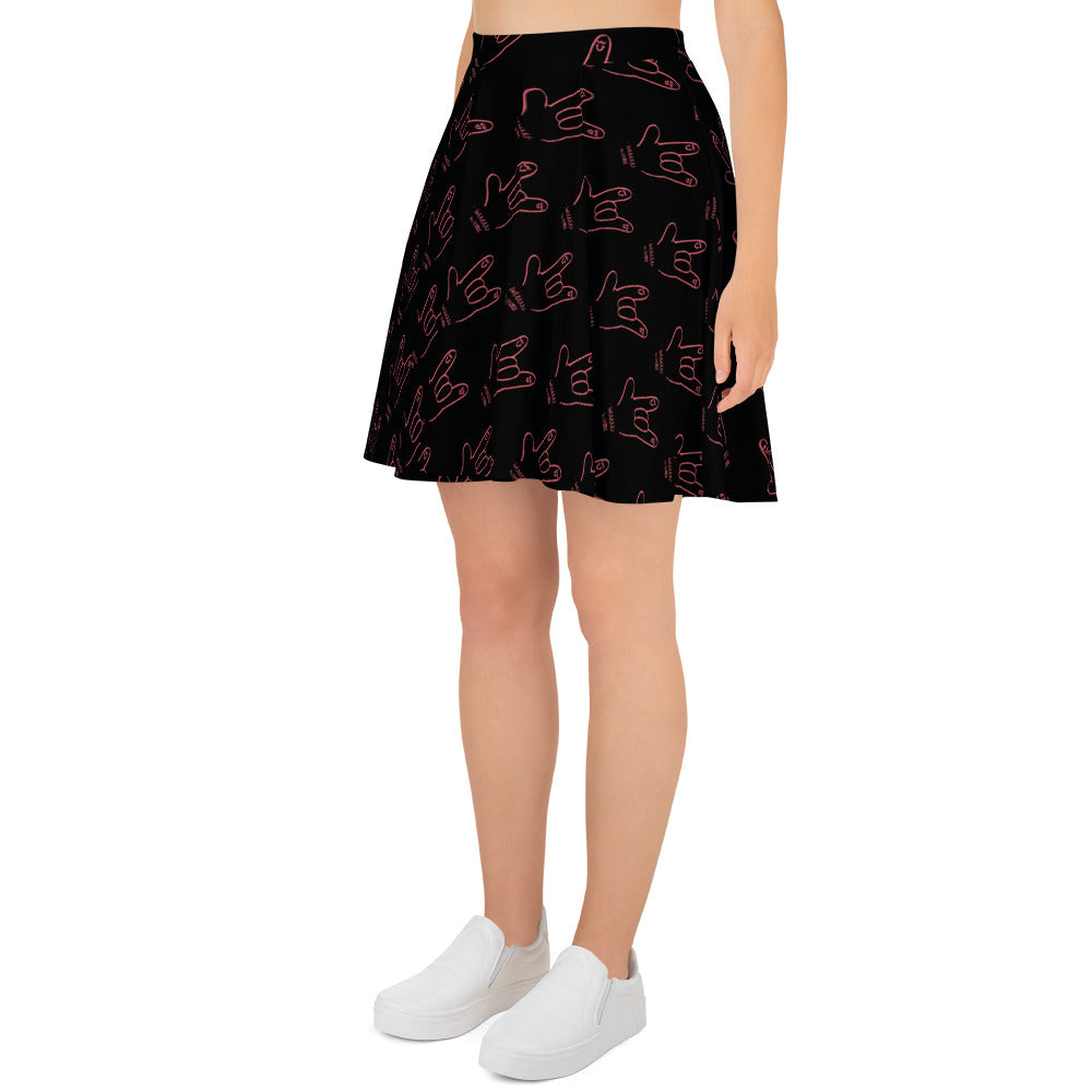 Wuvuuu - Skater Skirt (black)