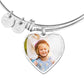 Heart- Adjustable Bangle