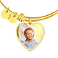 Heart- Adjustable Bangle