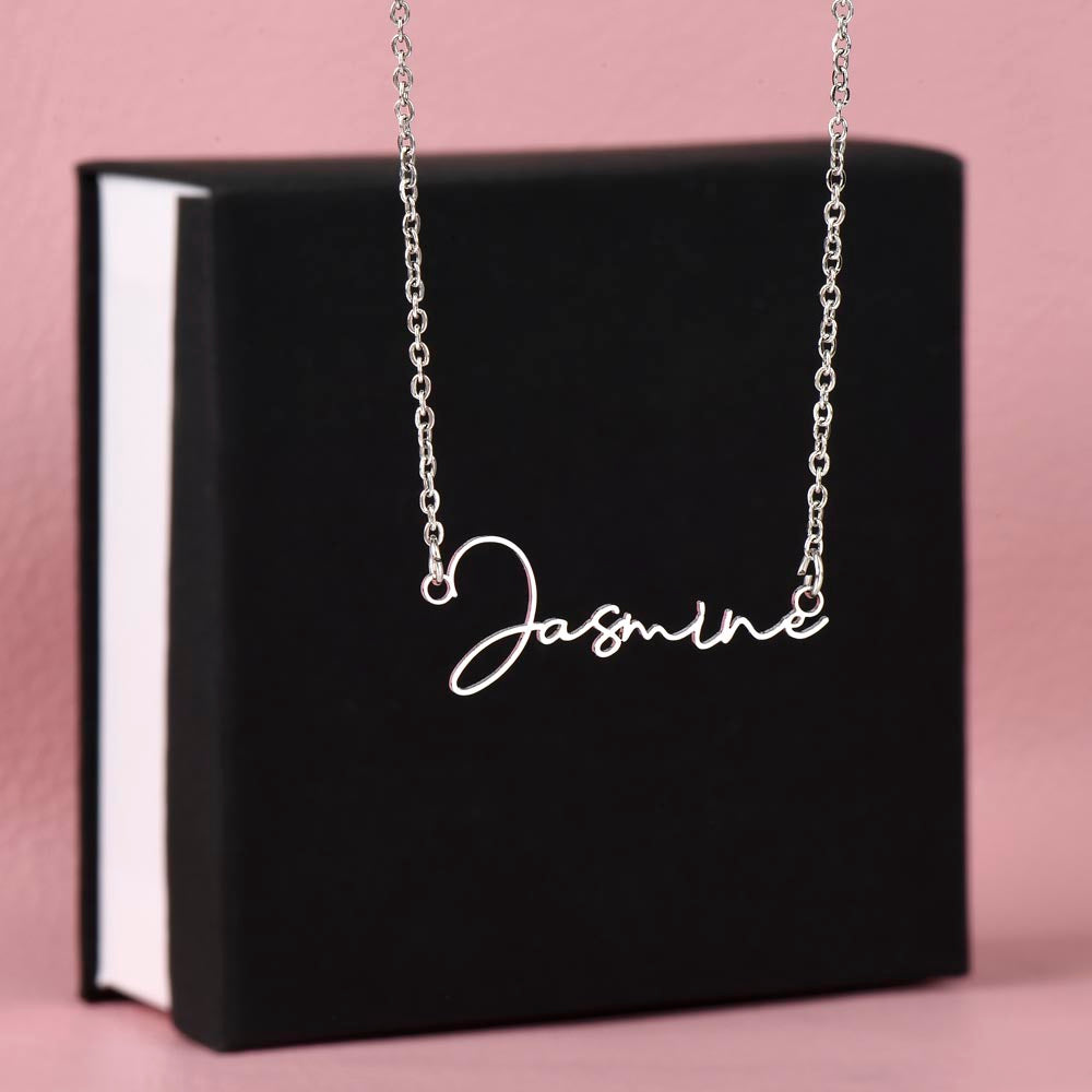 Custom Signature  Name Necklace