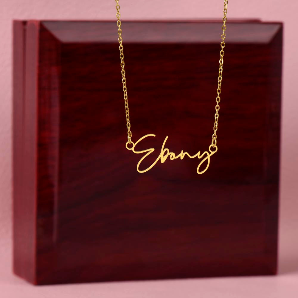 Custom Signature  Name Necklace