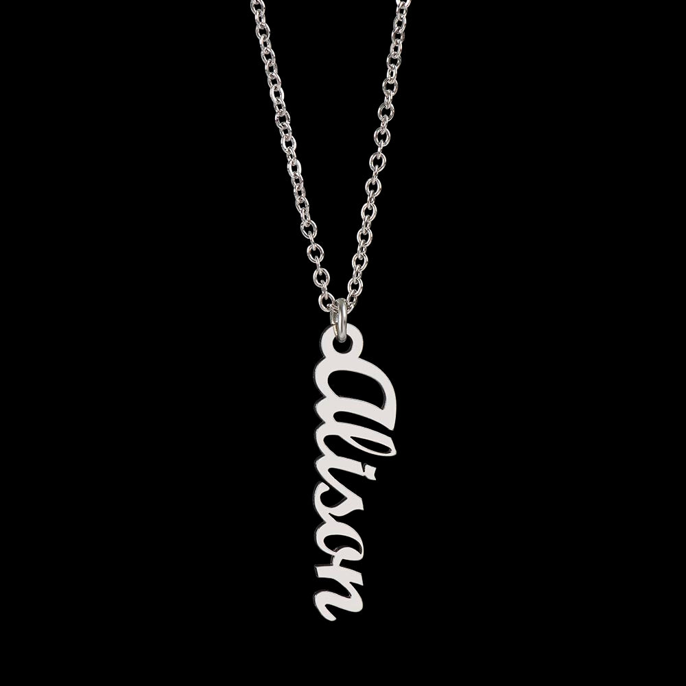 Vertical Custom Name Necklace