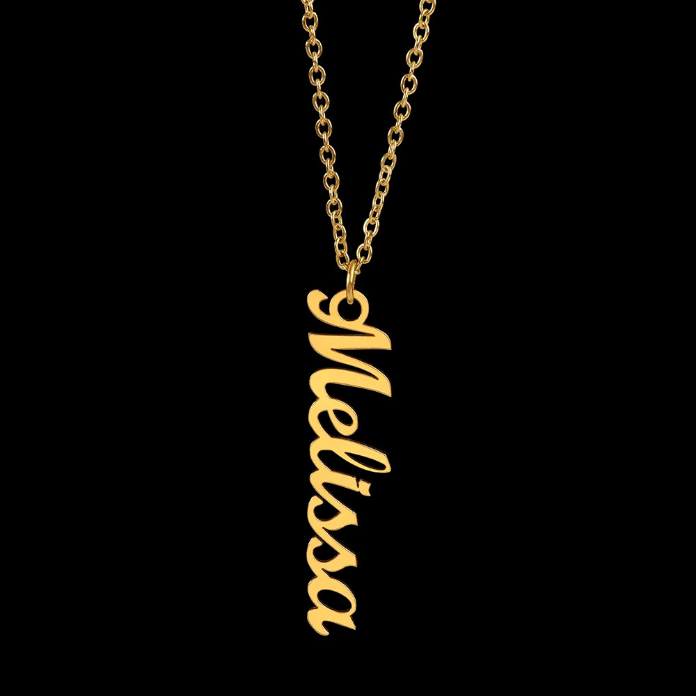 Vertical Custom Name Necklace