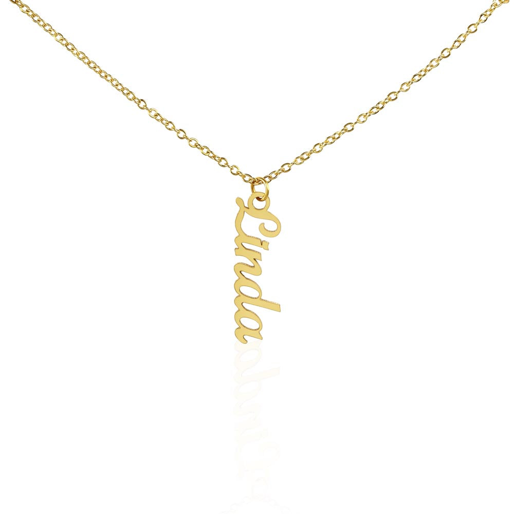 Vertical Custom Name Necklace