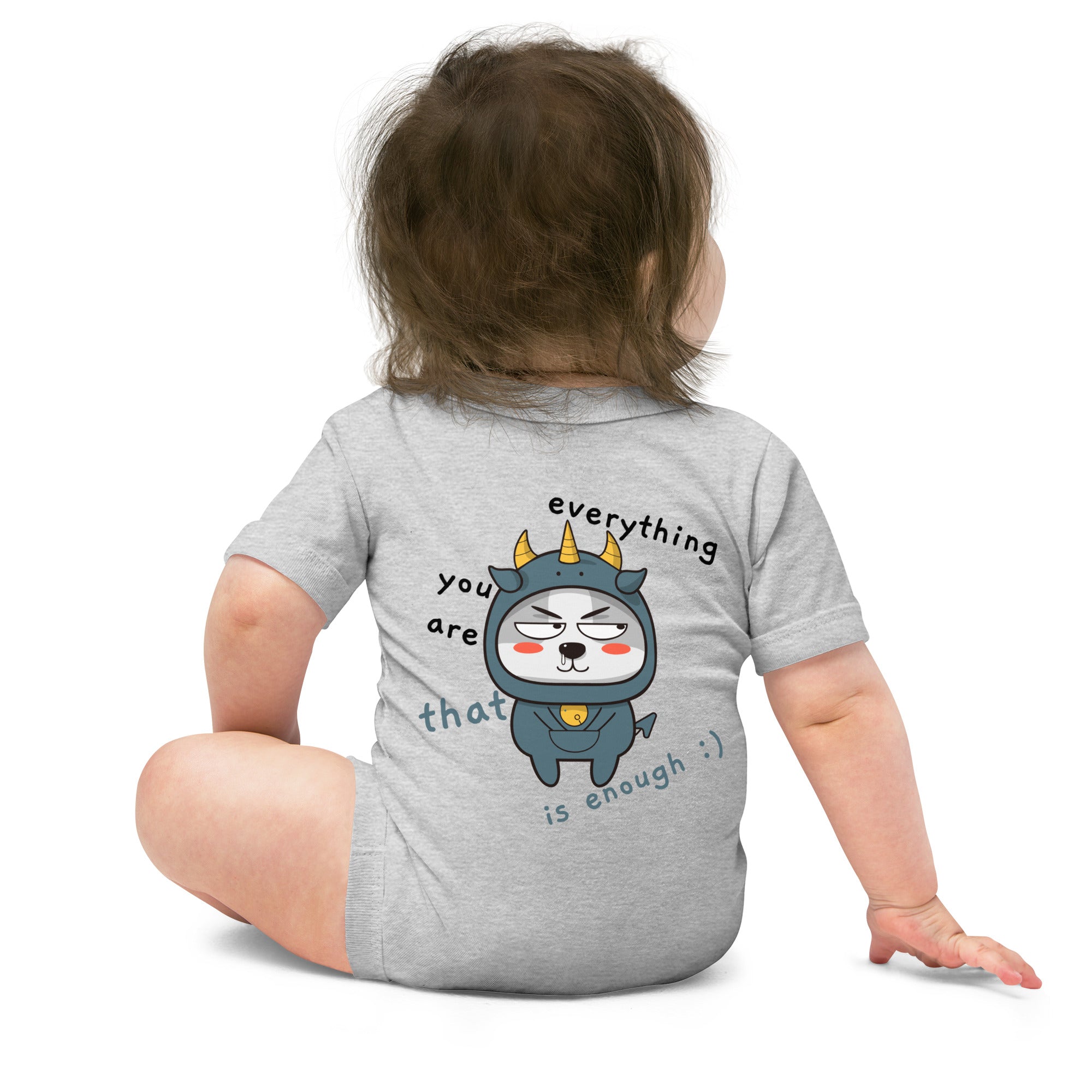 You're everything - Baby short sleeve one piece (back print)