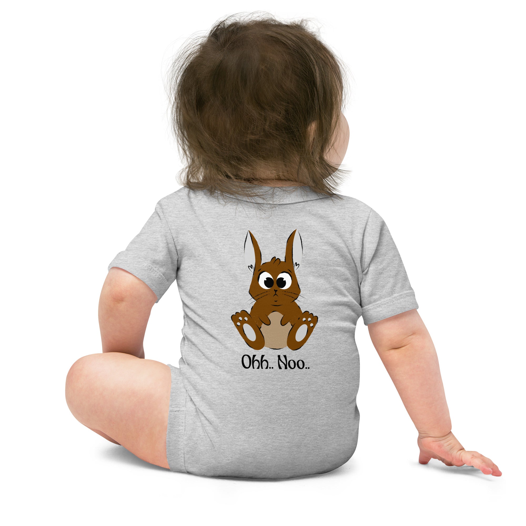 Ohh Noo - Baby short sleeve one piece (back print)