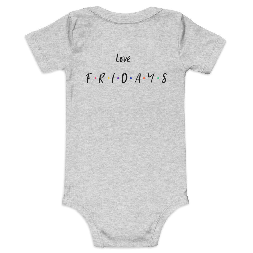 Love Fridays - Baby short sleeve one piece (back print)