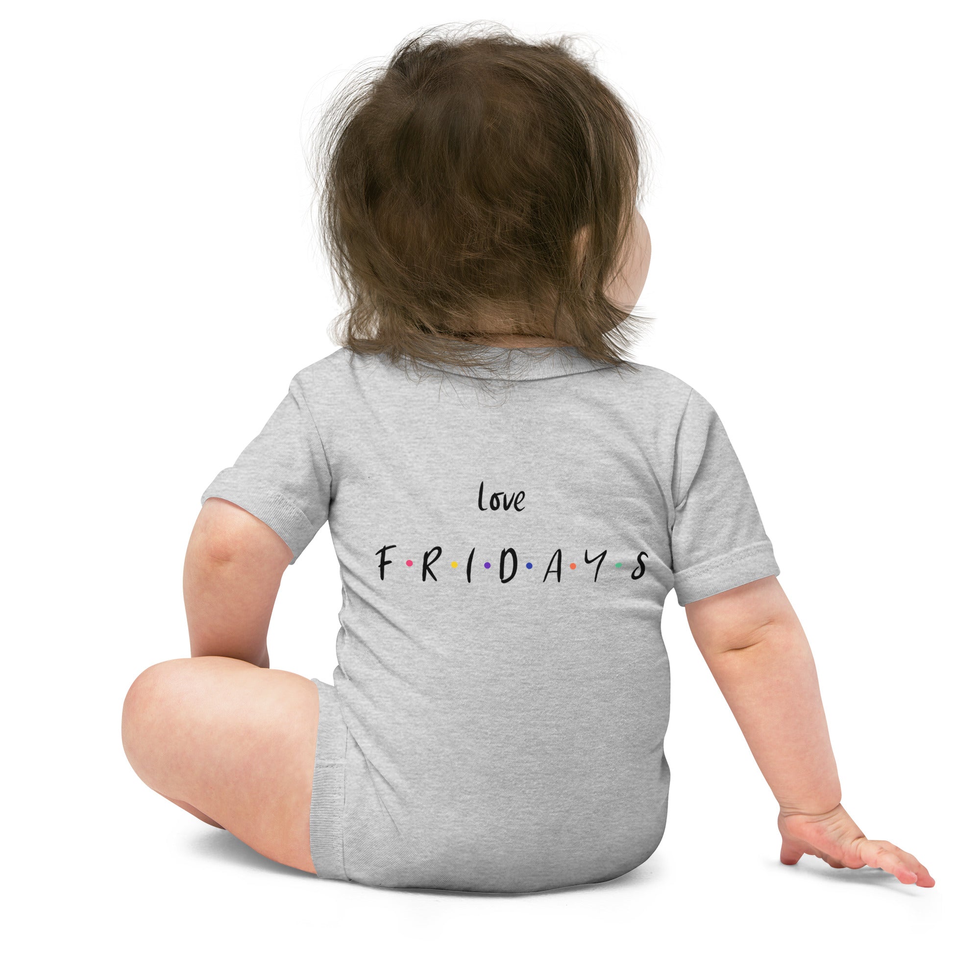 Love Fridays - Baby short sleeve one piece (back print)