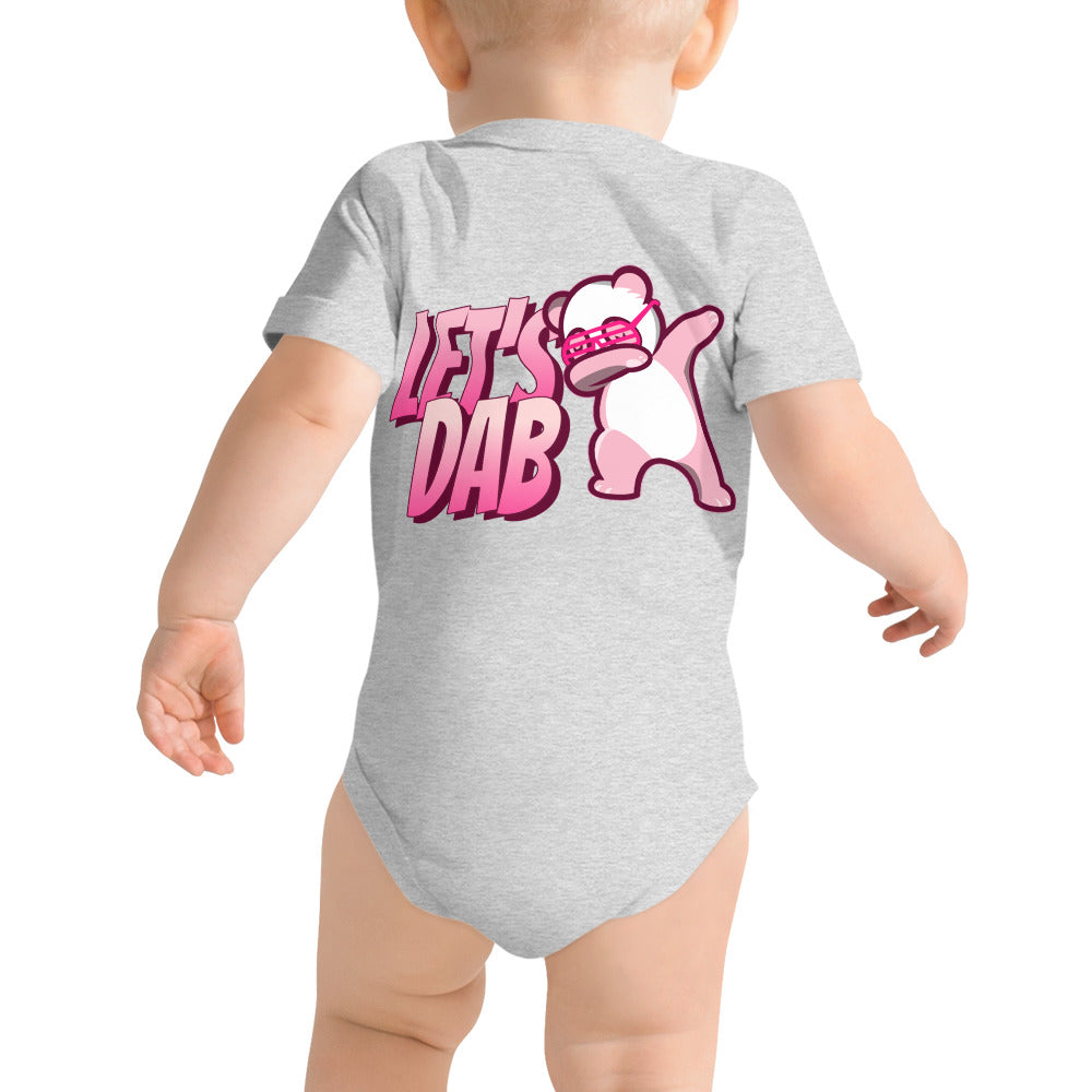 Let's dab - Baby short sleeve one piece (back print)